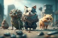 A vibrant post-apocalyptic world overrun by zombie critters