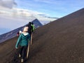 Exploring volcanoes around Antigua, Guatemala Royalty Free Stock Photo