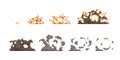 Explosion Animation Icons Set