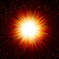 Explosion Bang Fire Spark Particle Ray Beam Light Background