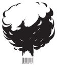 Explosion and bar code Royalty Free Stock Photo