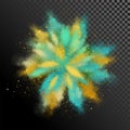 Explosion of Colored Powder Royalty Free Stock Photo