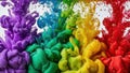 Explosion of colorful paint Royalty Free Stock Photo