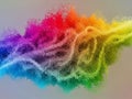 Explosion of colorful powder Royalty Free Stock Photo