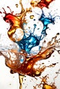 Explosion Colorful water splash background
