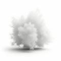 Explosion effect isolated on white background Royalty Free Stock Photo
