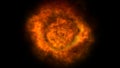 explosion fire flame ball illustration Royalty Free Stock Photo