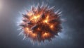 explosion of fire A small and spherical supernova that fades slowly