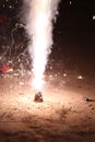 Explosion of firework cracker for bokeh background effect Royalty Free Stock Photo