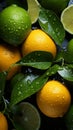 Explosion of freshness: Models of Limes and Oranges in one vibrant shot - Explosion of freshness: Models of Limes, Oranges in one