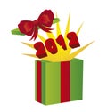 Explosion gift 2012 Royalty Free Stock Photo