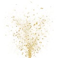 Explosion of Golden Confetti