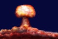 Explosion of nuclear bomb