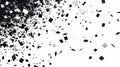 Explosion particle background. Shatter glass. Abstract explode particles. Effect of destruction.