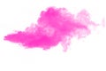 Explosion of pink colored powder isolated on white background.Pink dust splash Royalty Free Stock Photo