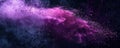 Explosion of purple and pink powder Royalty Free Stock Photo