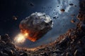 Explosion science earth asteroid fiction orbit space planet star universe meteorite galaxy astronomy