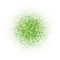 Explosion of shiny green circles isolated on white background. eps 10 Royalty Free Stock Photo