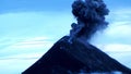 Guatemala, Fuego volcano erupting in day time