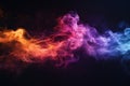 Explosion vibrant Colorful effect of smoke, energy motion, Generative AI