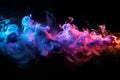 Explosion vibrant Colorful effect of smoke, energy motion, Generative AI