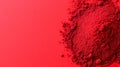 Explosion of vibrant red pigment powder on a monochromatic background, captivating visual spectacle Royalty Free Stock Photo