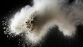 Explosion of white powder Royalty Free Stock Photo