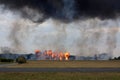 The explosions at a military range