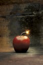 Explosive apple Royalty Free Stock Photo