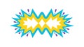 Explosive Bang Comic Book Style Speech Bubble Vector, vector design Generative AI Royalty Free Stock Photo