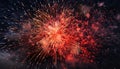 Explosive celebration ignites vibrant colors in the night generated by AI Royalty Free Stock Photo