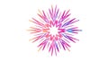 Explosive Colorful Radial Burst Vector, Abstract Dynamic Graphic, vector design Generative AI Royalty Free Stock Photo