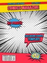 Explosive comics poster Royalty Free Stock Photo