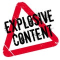 Explosive Content rubber stamp