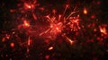 Explosive fireworks display at night Royalty Free Stock Photo