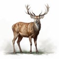 Explosive Pigmentation: Concept Art Of A Dappled Deer In 32k Uhd