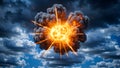 Explosive Skyburst: A Dramatic Display of Power Royalty Free Stock Photo