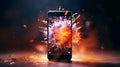 Explosive Smartphone Photoshoot: Stunning Detail with Sony A9 & 35mm Lens