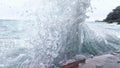 explosure of crasing wave Royalty Free Stock Photo