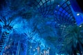 Expo2020 Dubai Sustainability Pavilion at night showing sustainable architecture grain in UAE Royalty Free Stock Photo