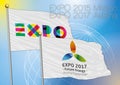 Expo 2015 Expo 2017 flags