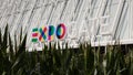 Expo Milano 2015 logo in Milan, Italy