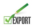 export approved check mark illustration Royalty Free Stock Photo