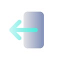 Export data flat gradient color ui icon Royalty Free Stock Photo