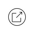 Export icon Thin vector set