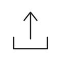 Export icon Simple thin outline