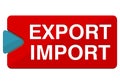 Export Import button Royalty Free Stock Photo