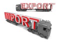 Export import trade concept Royalty Free Stock Photo