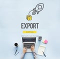 Export Logistic Cargo Frieght Manufacturing Concept Royalty Free Stock Photo