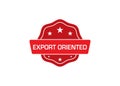 Export Oriented stamp,Export Oriented rubber stamp Royalty Free Stock Photo